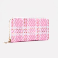 Women's wallet with lightning, pink color