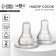 Set of silicone nipple on a bottle, 2 pcs., Antikolik., From 6 months, fast stream