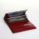 Women's wallet on a magnet, burgundy color
