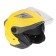The helmet open with two visors, size XS (53-54), model-BLD-708E, yellow glossy