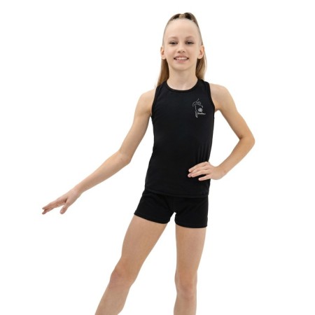 T-shirt for gymnastics and dancing Grace Dance, p. 38, black color-1