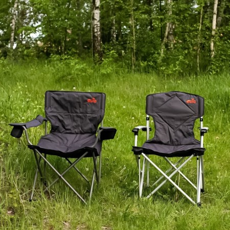 A chair with adjustable back inclination, 60 x 55 x 51/107 cm, black/gray color-10