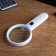 Lupa 3x, d = 8cm, with backlight, 2 aaa, white