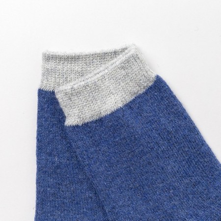 Woolen socks, blue color, rr 18-20 (6-8 years)-1