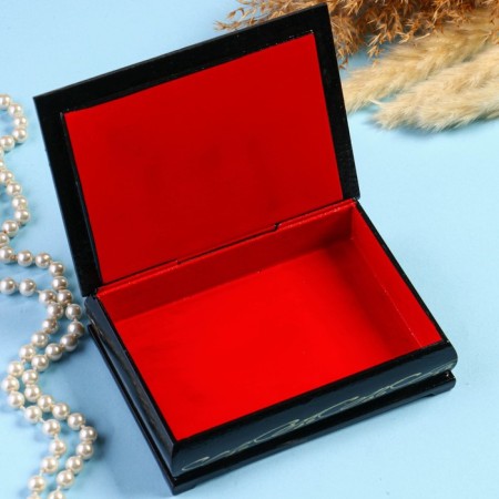 Casket "Matrona Moscow" 10 × 14 cm, lacquer miniature-1