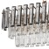 Suspended chandelier Stilform Ton 12XE14 40W, size 120x30x40-99 cm, bronze color