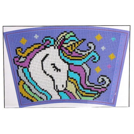 Diamond mosaic on the thermostat "Unicorn"-3