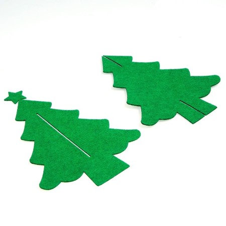 Set for creativity "Christmas tree with a deer" adhesive decorations-3