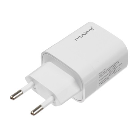 Network charger MAIMI C107, USB, 3 A, Type-C, 3 A, 20 W, PD, white-2