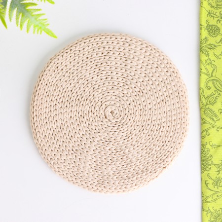 Napkin, d = 20 cm, polyester fiber, beige-1