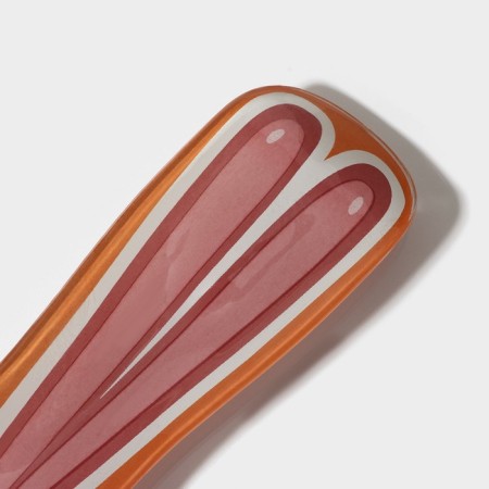 Glass stand under a spoon of a shade "Bunny and carrots", Orange color-5