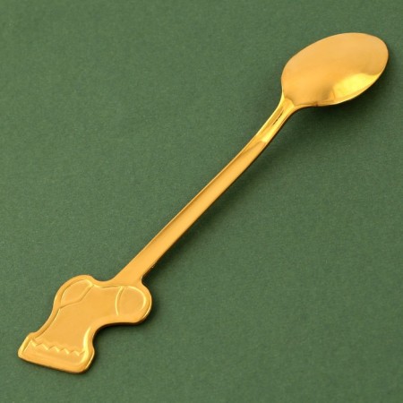 A spoon with a molding pen “Happy New Year!”, 12.8 x 2.3 cm-3