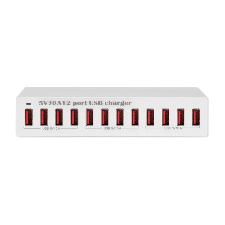 Charger station WLX-X6, 12 USB, 150 W, white-1