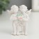 Polystone souvenir "Snow White Angels Crystal Heart" 5.6x4.3x2.3 cm
