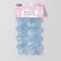 Knitted elements "flowers", 3.5 × 3.5 cm, 10 pcs, blue/chameleon color