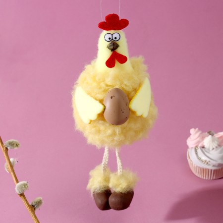 Soft toy "Cockerel" on the suspension, 16 cm, color mix-2