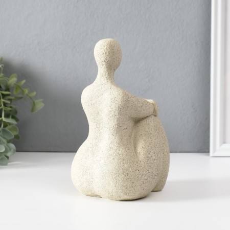Souvenir Polystone "Lauren Honey" White 11.5x11x19 cm-3