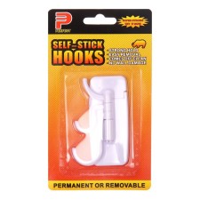 The hook is self -adhesive, round, with a system of without a trace, 8.5*3.7 cm, 1 pc.