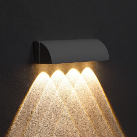 Facade lamp "Cascade", FSD-092, 4 W, 3000K, 4 rays, IP65, 220 V, metal, white
