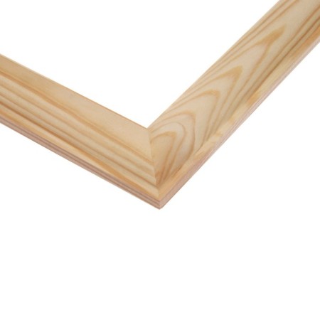 Frame for paintings (mirrors) 40 x 60 cm, profile 37 x 18 mm, emma, unpainted wood (suitable for decoration)-2