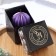 Figure candle "Faced ball", 6.5x6.5 cm, purple, in the box