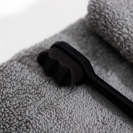 Super -furry toothbrush, 10,000 bristles, ribbed, black-2