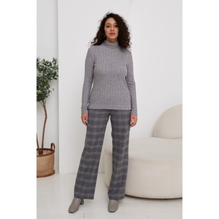 Female trousers, size 46, gray color 60654-3