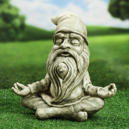 Garden figure "Dwarf yogi in the lotus pose" 30x29x16cm