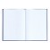 Book of accounting, 96 sheets, boumvinyl cover, offset block, cage, blue color, sticker