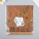 Scrapbooking Kraft "Leaves" density 180 g 15.5x17 cm