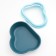 Toilet "Cloud" with a triangular side 48.5 x 39 x 20 cm, blue
