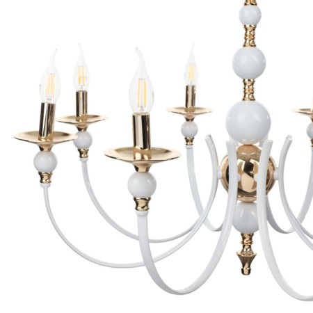 Venice chandelier 8he14 40W white-gold 87x87x97 cm-5