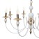 Venice chandelier 8he14 40W white-gold 87x87x97 cm