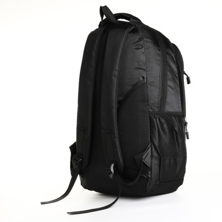 Youth backpack with a zipper, 4 pockets, black/green color-3