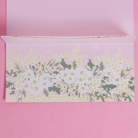 Gift envelope with the inner pocket of the "most beautiful", flowers, 20 × 9.5 cm-3