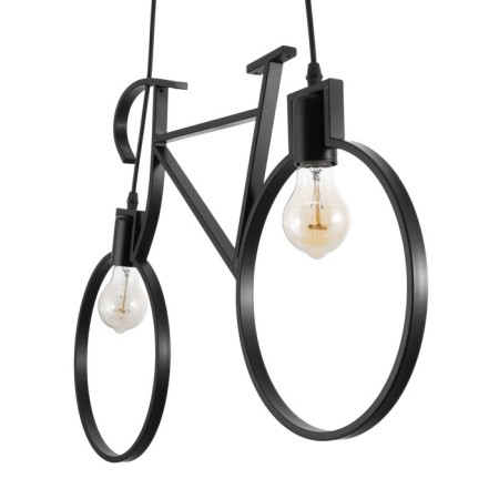 Bayerlux suspension lamp Bayerlux "Shelda" 2x40W E27 Black 68x10x40 cm-3