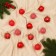 Set of balls plastic D-5 cm, 12 pcs "Frosty Night" red