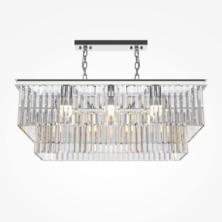 Suspension lamp Maytoni Mod085PL-08CH, 8HE14, 40W, 80x34.8x114 cm, chromium color
