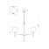 Suspended lamp Freya Fr5190PL-05BS2 Rosemary, 710x710x1460 mm, E14, 5x40W, brass color
