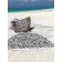 Pareo and beach rug "Dress in curls", d = 150 cm