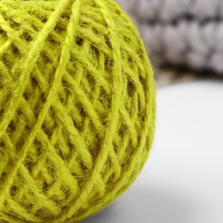 Shpagat for weaving, jute, d = 3 mm, 50 m, color yellow mix-1