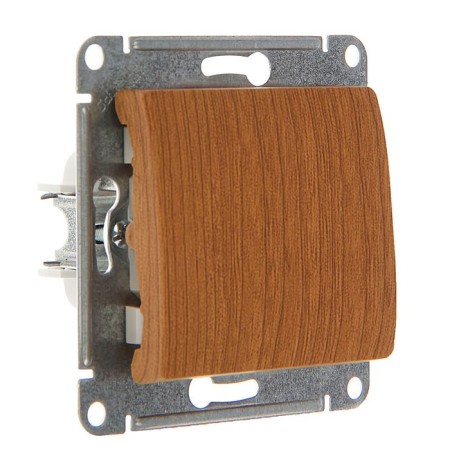 Switch "Glossa" Sche GSL000561, 10 A, 1 key, hidden, oak color