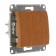 Switch "Glossa" Sche GSL000561, 10 A, 1 key, hidden, oak color