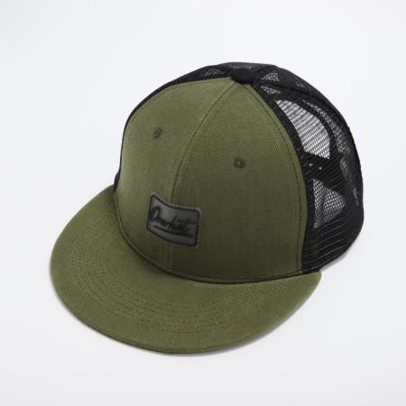 Men's cap with a straight visor Overhat, the color is green, mesh, pr 56-2