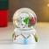 Souvenir Polystone Water Ball "Owl in the cap, with a Christmas tree" D = 4.5 cm 6x4.5x4.5 cm