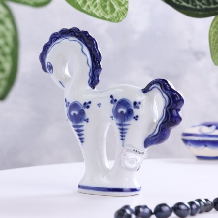 Souvenir "Horse", H-12.5 cm, porcelain-2