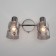 ANSA lamp, 2x40W E14, color black pearls