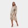 Women's dress with a cut Mist Plus-Size, size 56, beige color