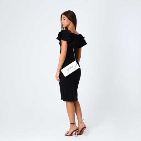Female bag on a magnet, white color-7