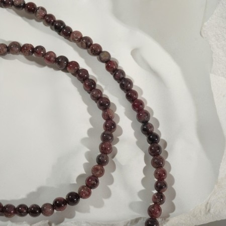 Beads ball No. 4 "Grenat", 50 cm-4